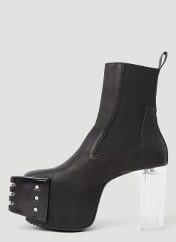 Clear Heel Boots