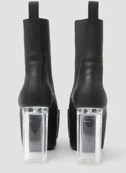 Clear Heel Boots