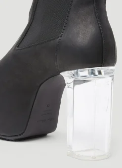 Clear Heel Boots