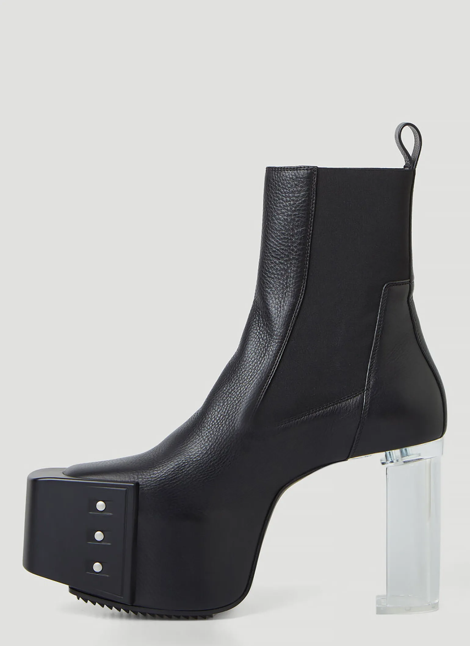 Clear Heel Platform Boots