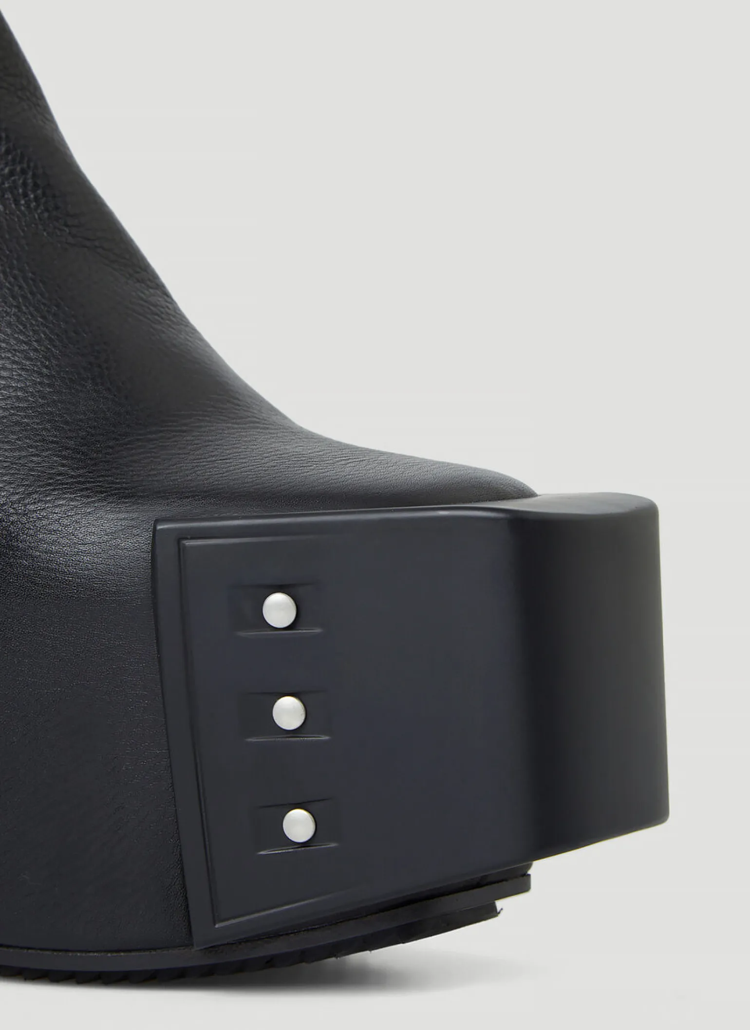 Clear Heel Platform Boots