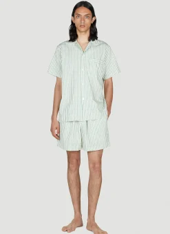 Clover Stripe Short Sleeve Pyjama Shirt