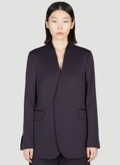 Collarless Blazer