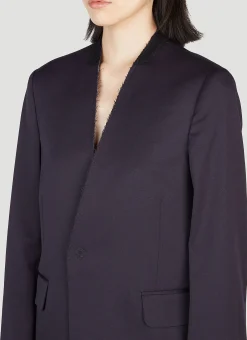 Collarless Blazer
