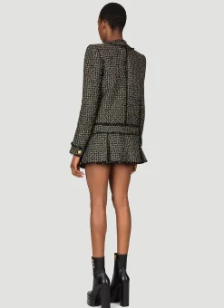 Collarless Tweed Blazer