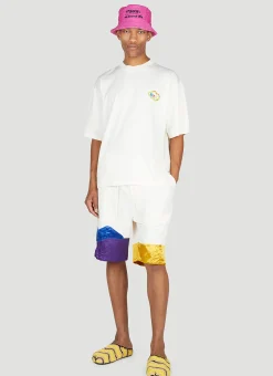 Colour Block Cuff Shorts