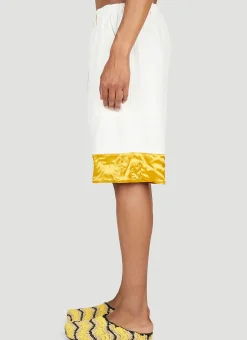 Colour Block Cuff Shorts