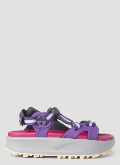 Colour Block Flatform Sandals