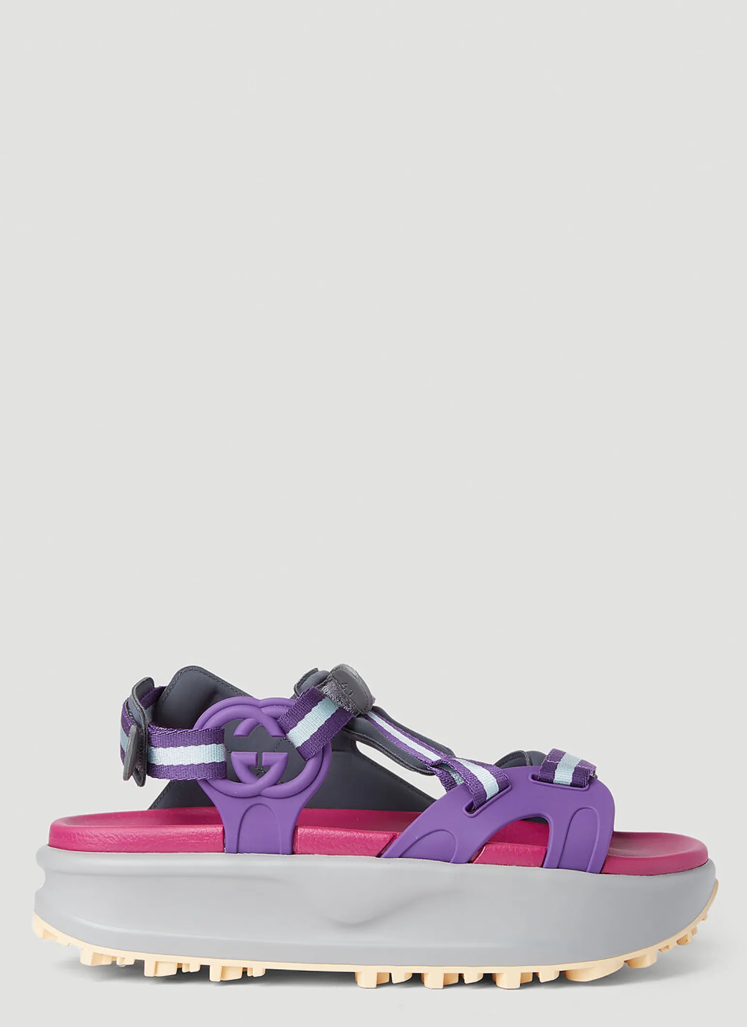 Colour Block Flatform Sandals