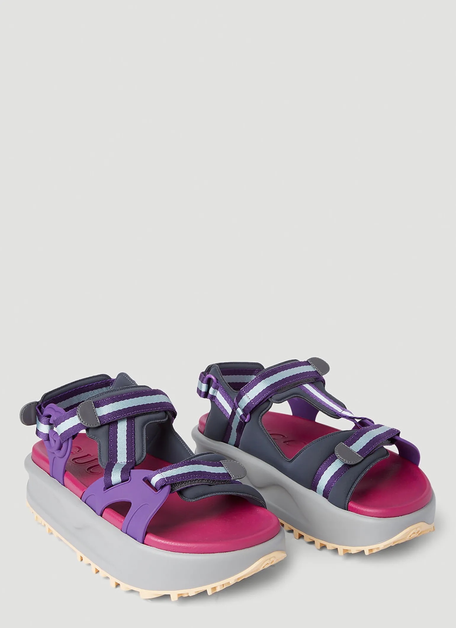 Colour Block Flatform Sandals