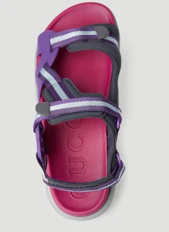 Colour Block Flatform Sandals