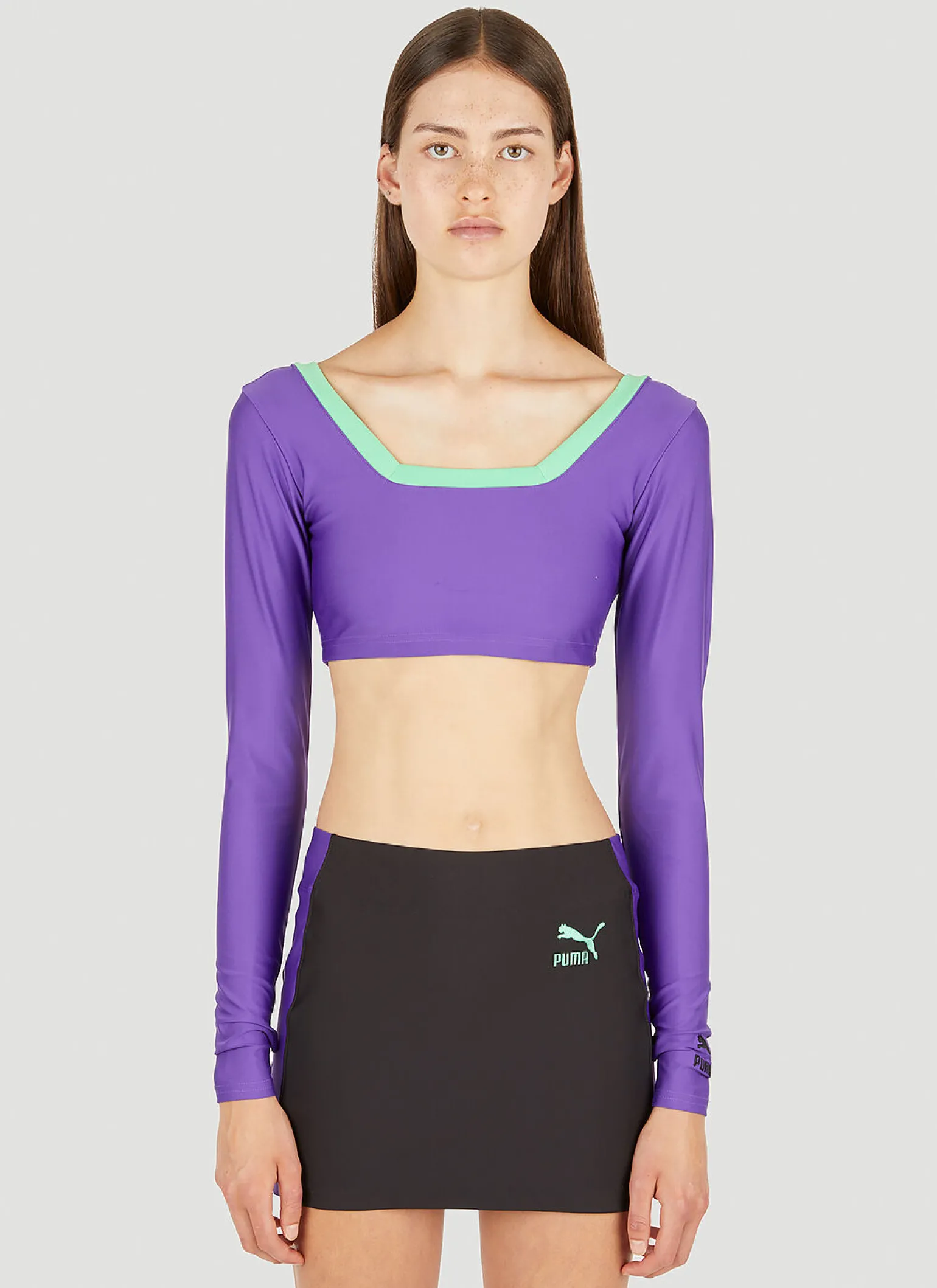 Colour Block Long Sleeve Top