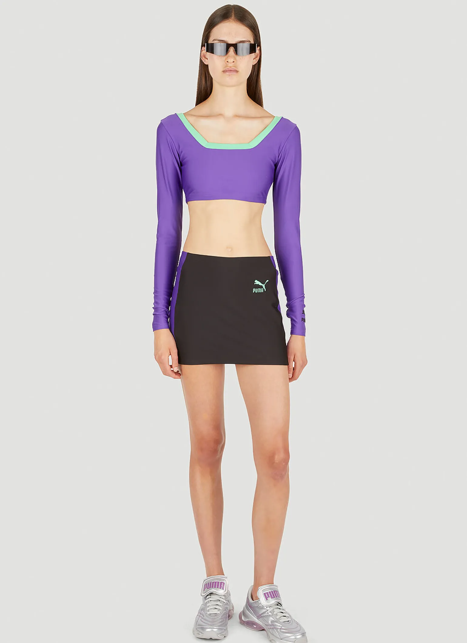 Colour Block Long Sleeve Top