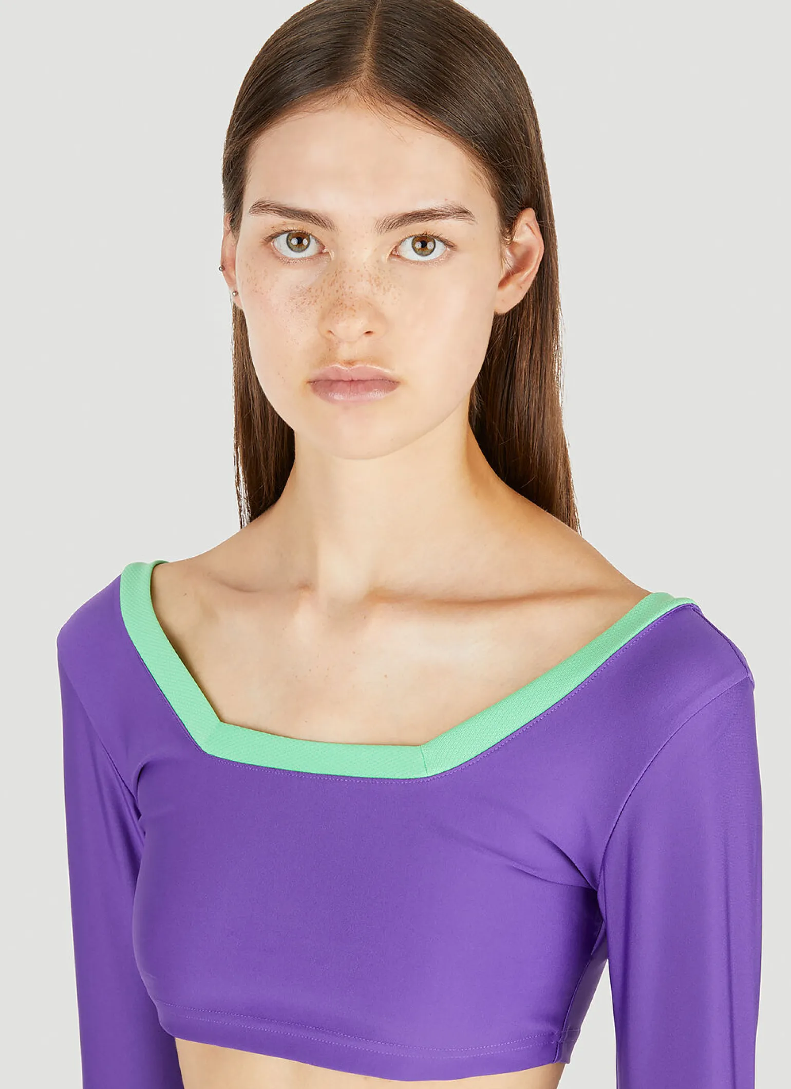 Colour Block Long Sleeve Top