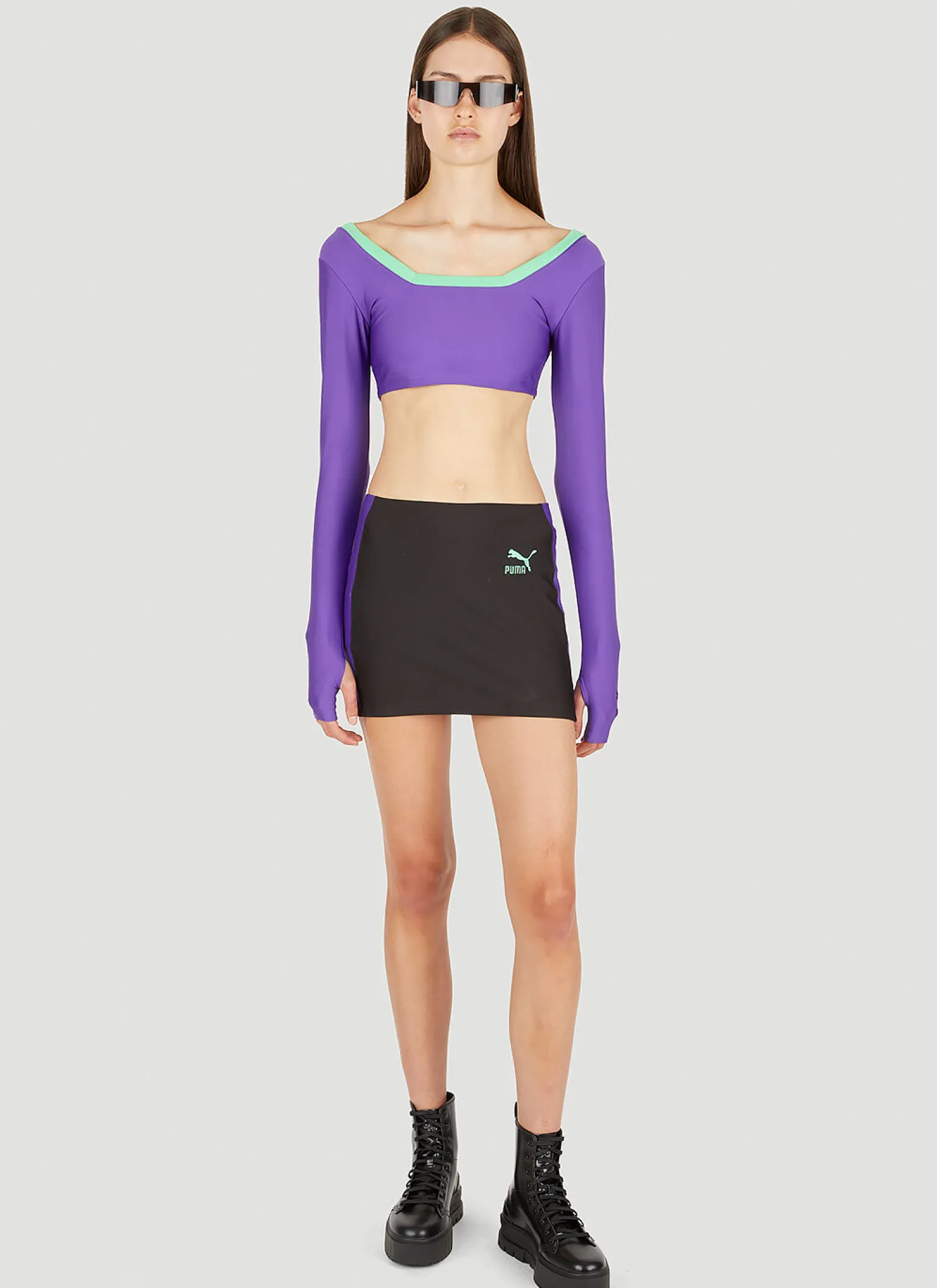 Colour Block Long Sleeve Top