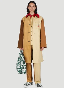 Colour Block Panel Coat