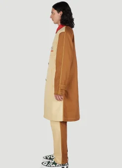 Colour Block Panel Coat