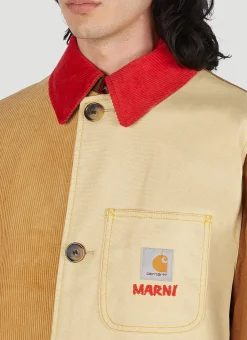 Colour Block Panel Coat