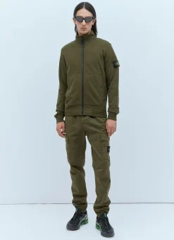 Compass Patch Zip-Up Sweatshirt