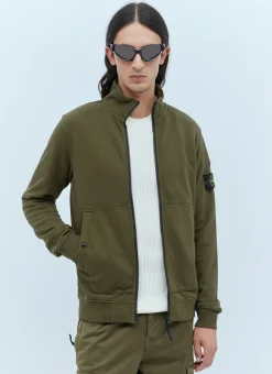 Compass Patch Zip-Up Sweatshirt