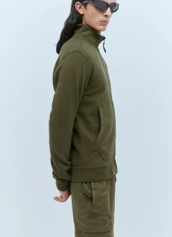 Compass Patch Zip-Up Sweatshirt