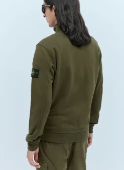 Compass Patch Zip-Up Sweatshirt