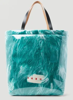 Contained Faux Fur Tote Bag