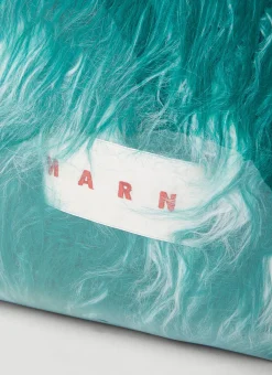 Contained Faux Fur Tote Bag