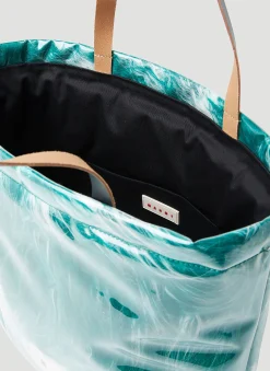 Contained Faux Fur Tote Bag