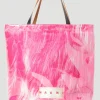 Contained Faux Fur Tote Bag