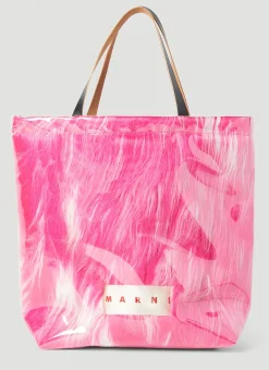 Contained Faux Fur Tote Bag