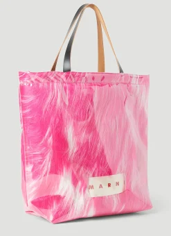 Contained Faux Fur Tote Bag
