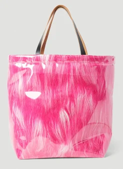 Contained Faux Fur Tote Bag