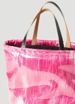 Contained Faux Fur Tote Bag