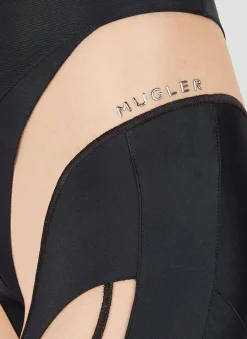 Contrast Cut Out Panel Leggings