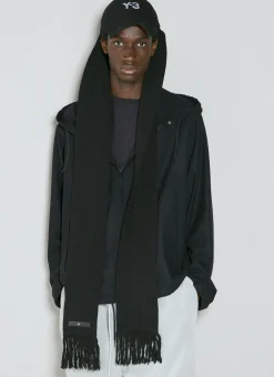 Contrast Logo Baseball Cap With Scarf