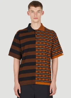 Contrast Panel Polo Shirt