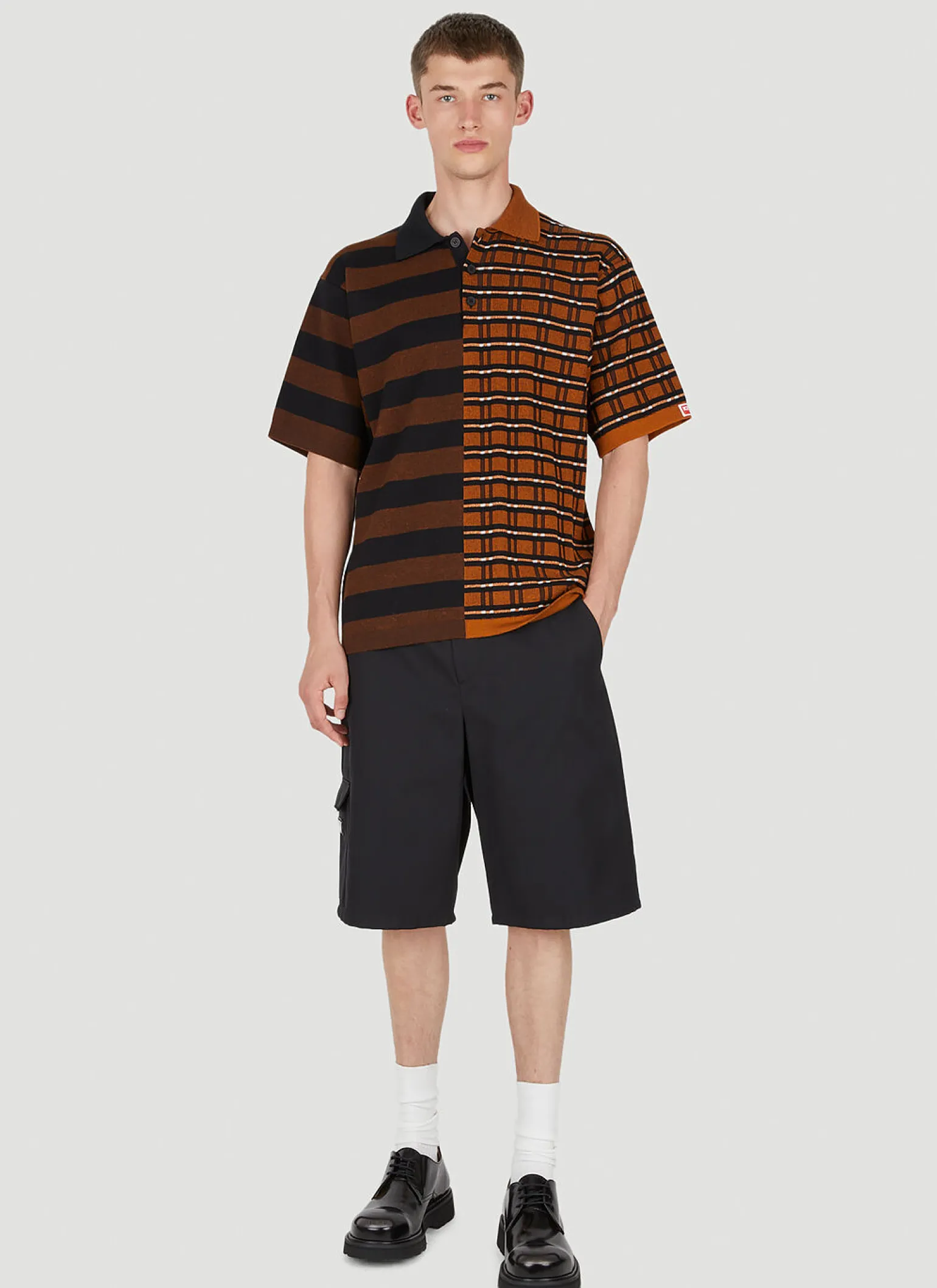 Contrast Panel Polo Shirt