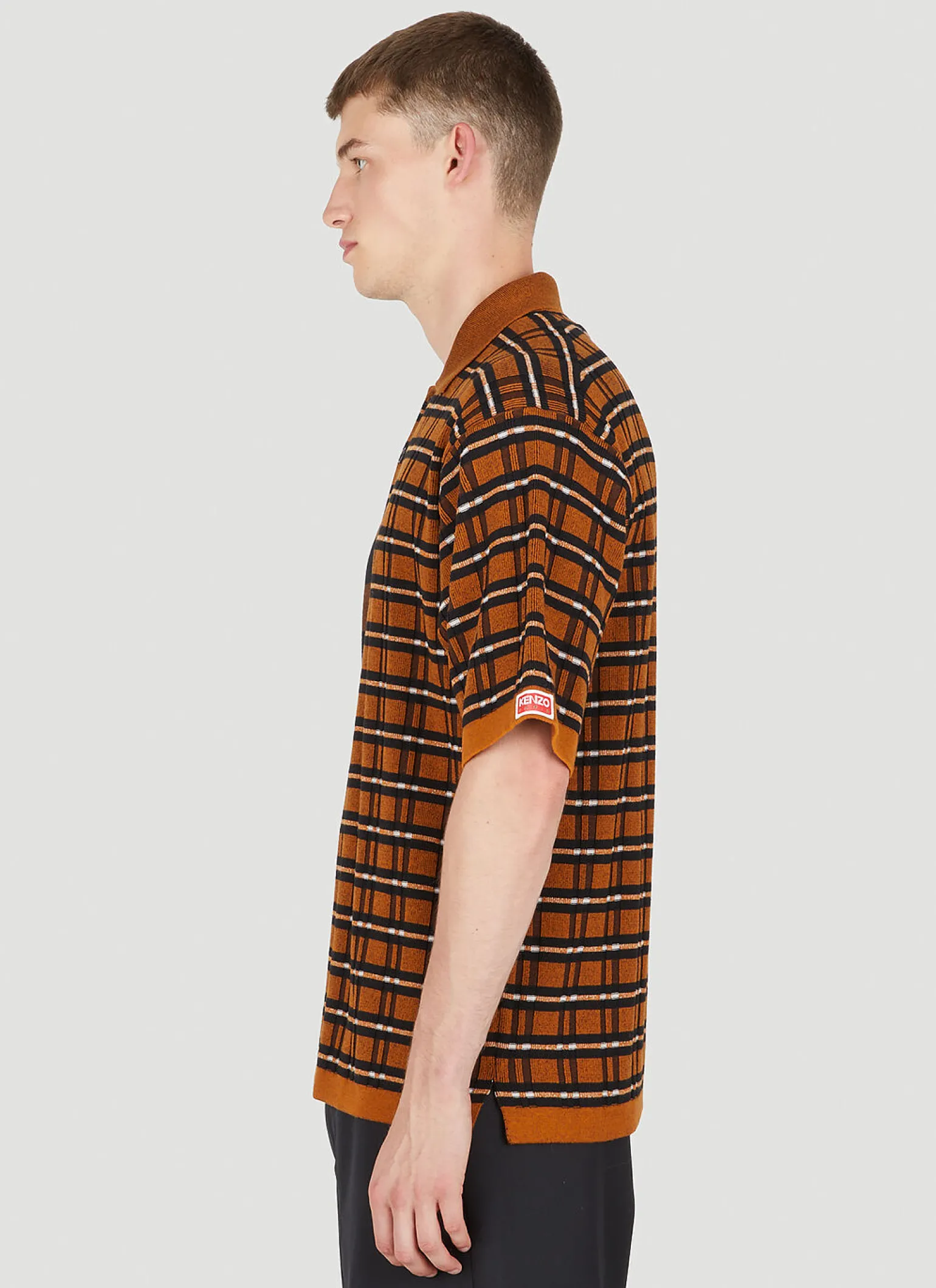 Contrast Panel Polo Shirt