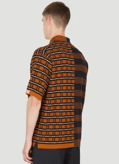 Contrast Panel Polo Shirt