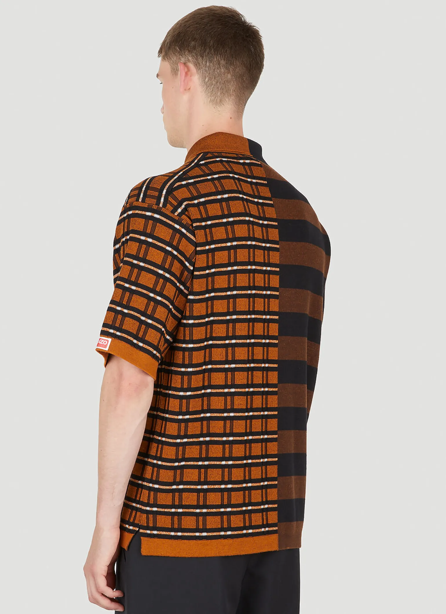 Contrast Panel Polo Shirt