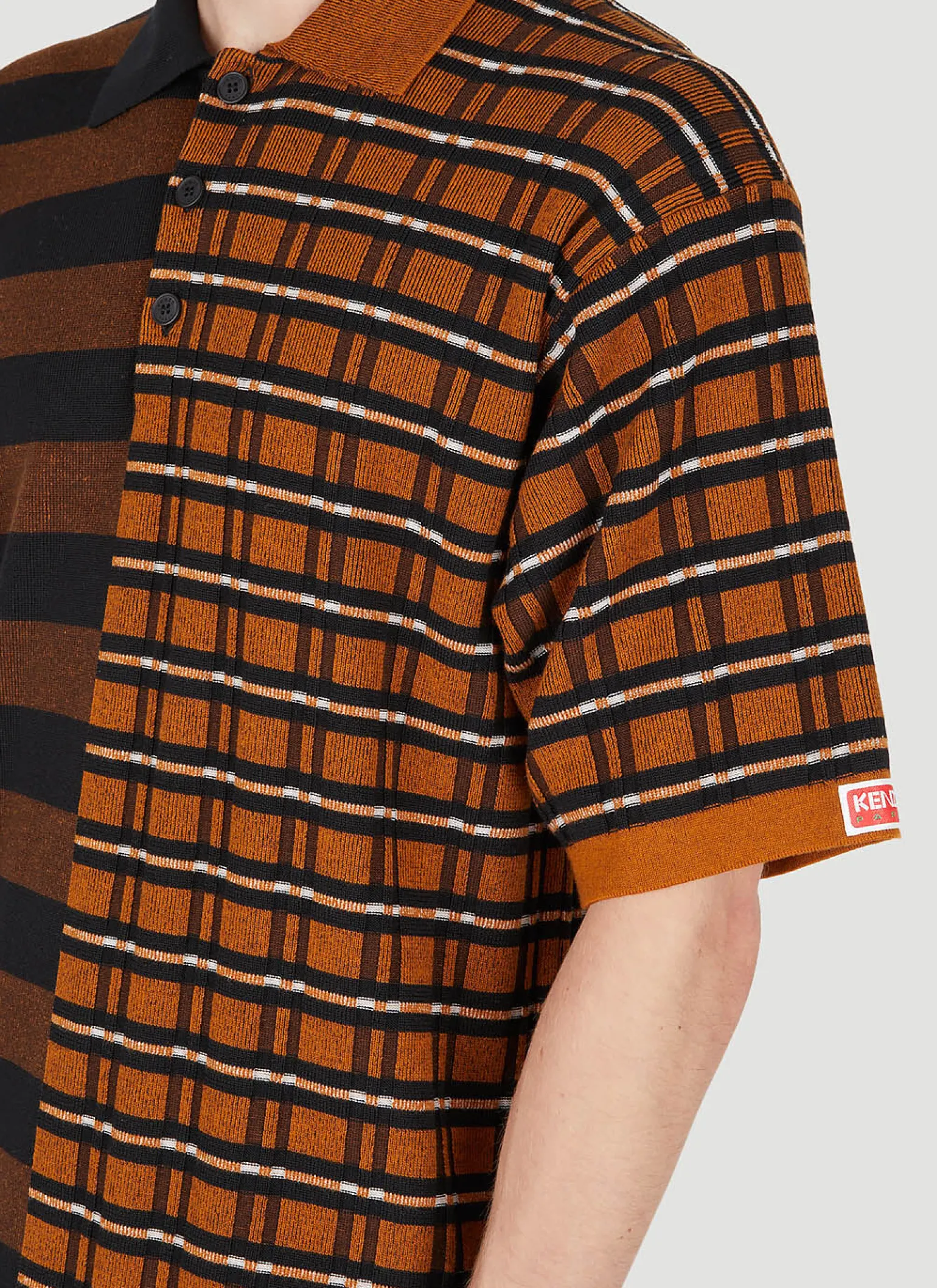 Contrast Panel Polo Shirt
