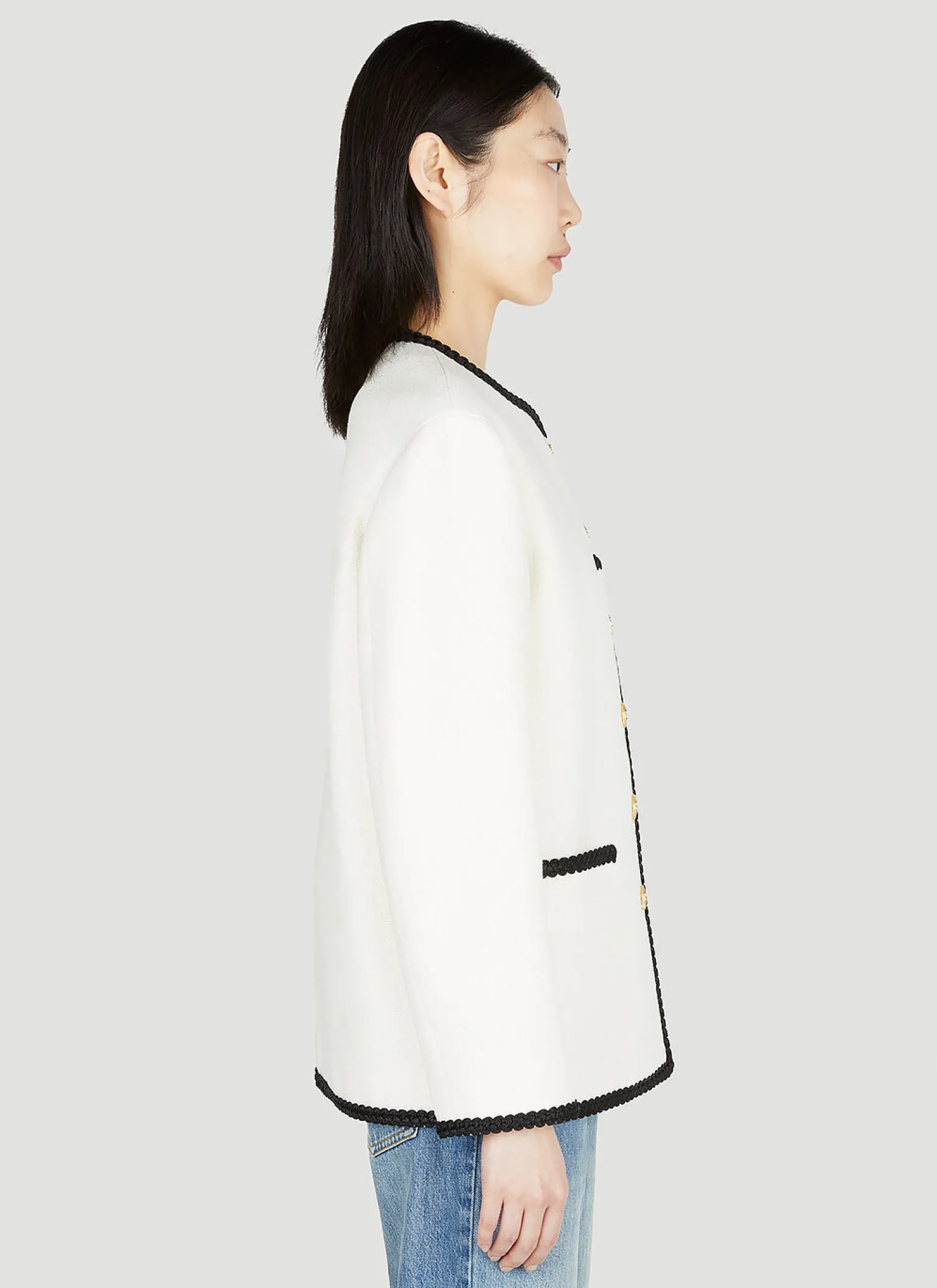 Contrast Trim Jacket