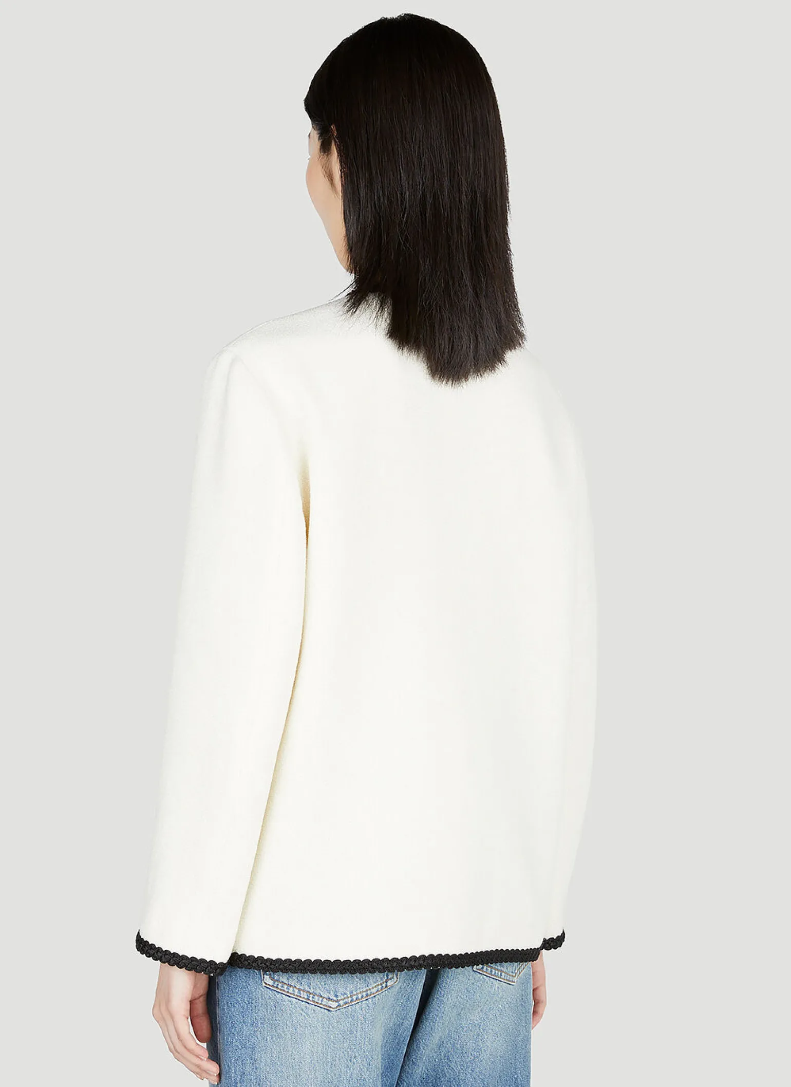 Contrast Trim Jacket