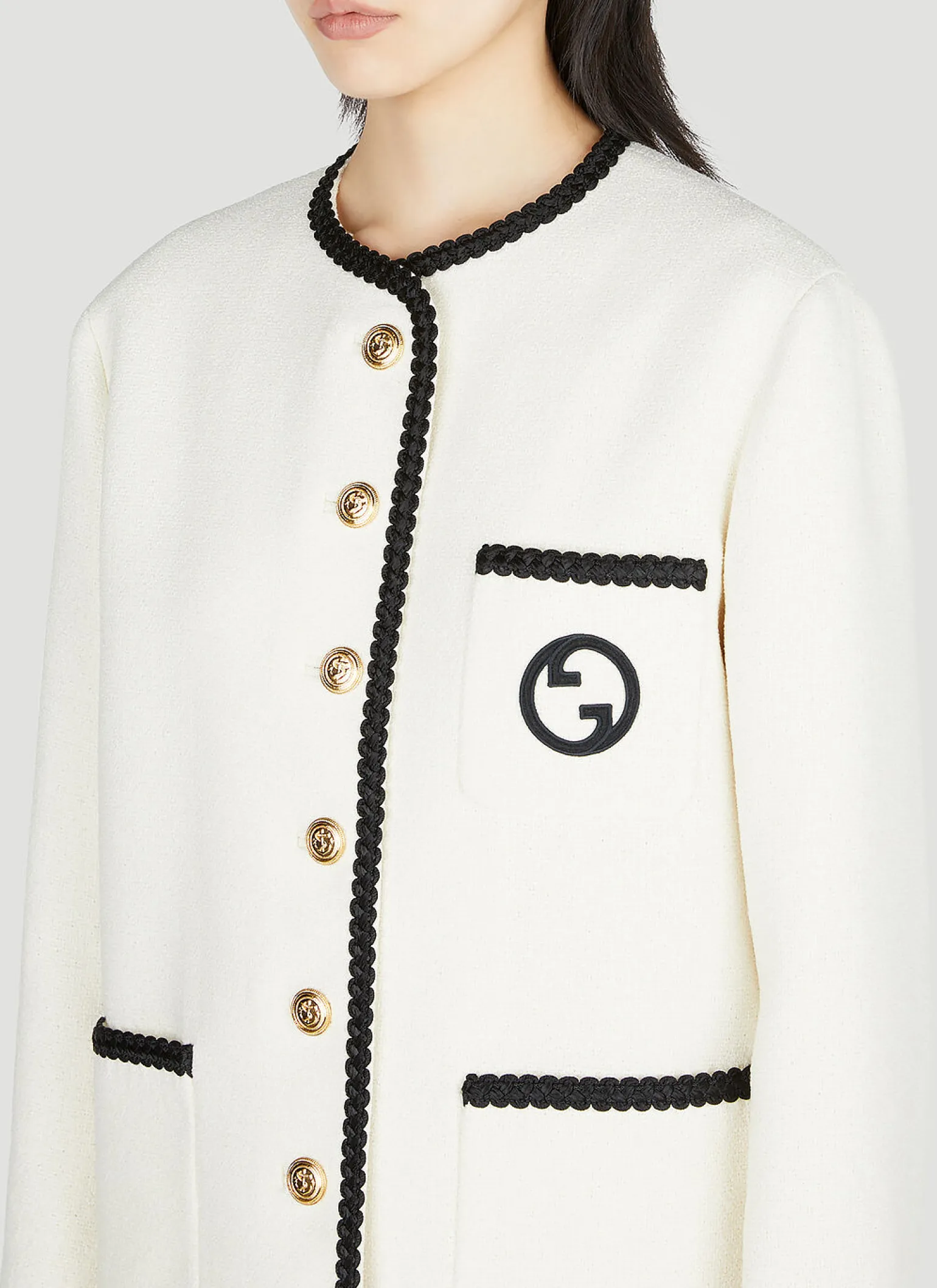 Contrast Trim Jacket