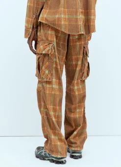 Corduroy Printed Cargo Pants