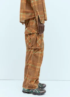 Corduroy Printed Cargo Pants