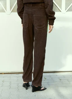 Corduroy Straight Pants