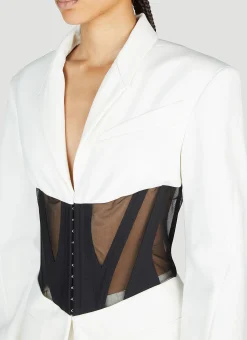 Corset Panel Blazer