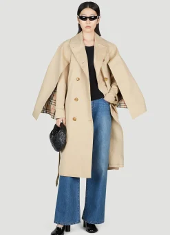 Cotness Double-Breasted Trench Coat